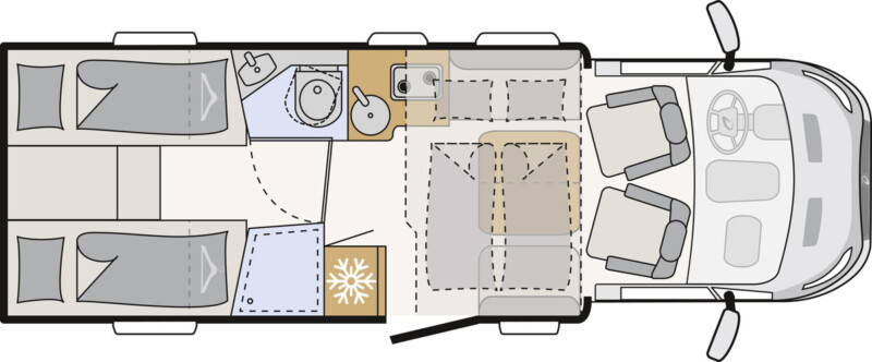 Dethleffs Wohnmobil Just GO T 7055 EBL AUTOMATIK