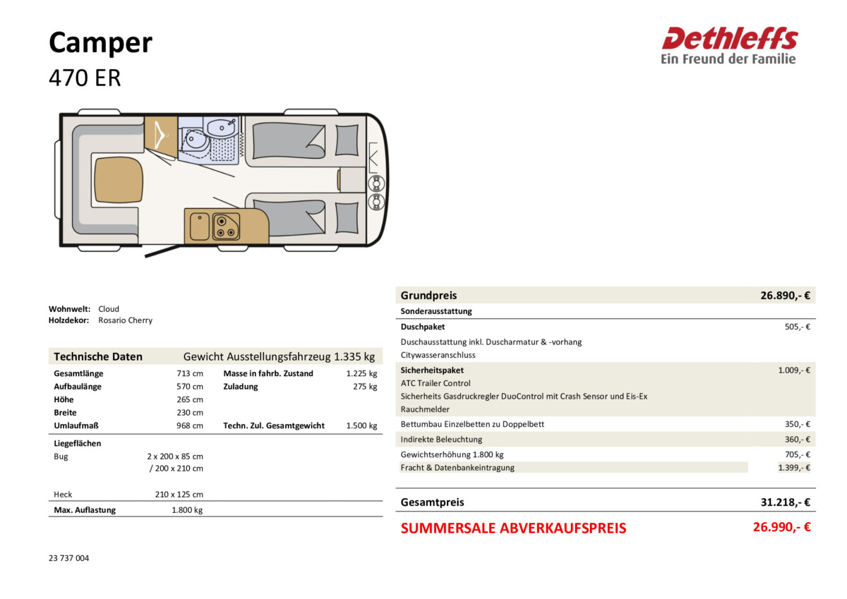 Dethleffs Camper 470 ER – Bild 16