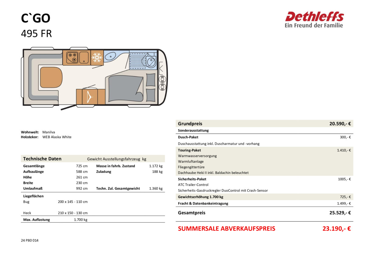 Dethleffs C´GO 495 FR – Bild 26