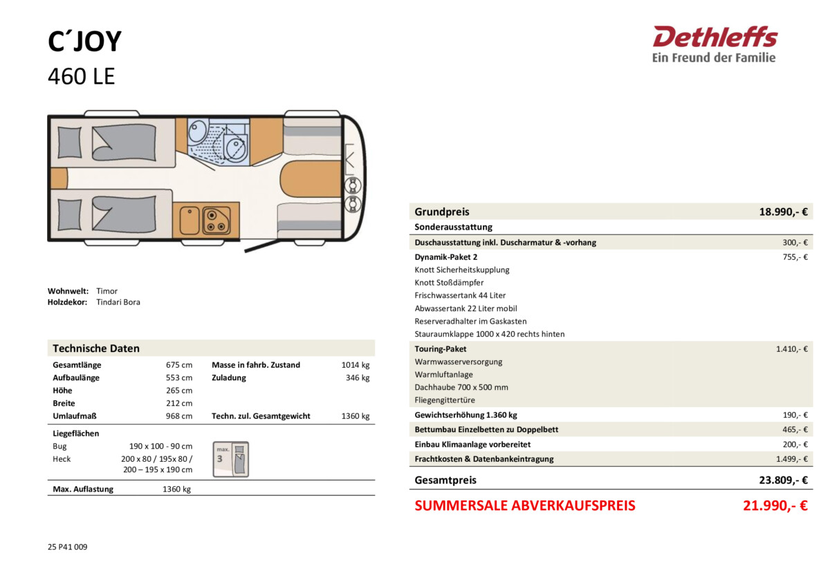 Dethleffs C´JOY 460 LE – Bild 20