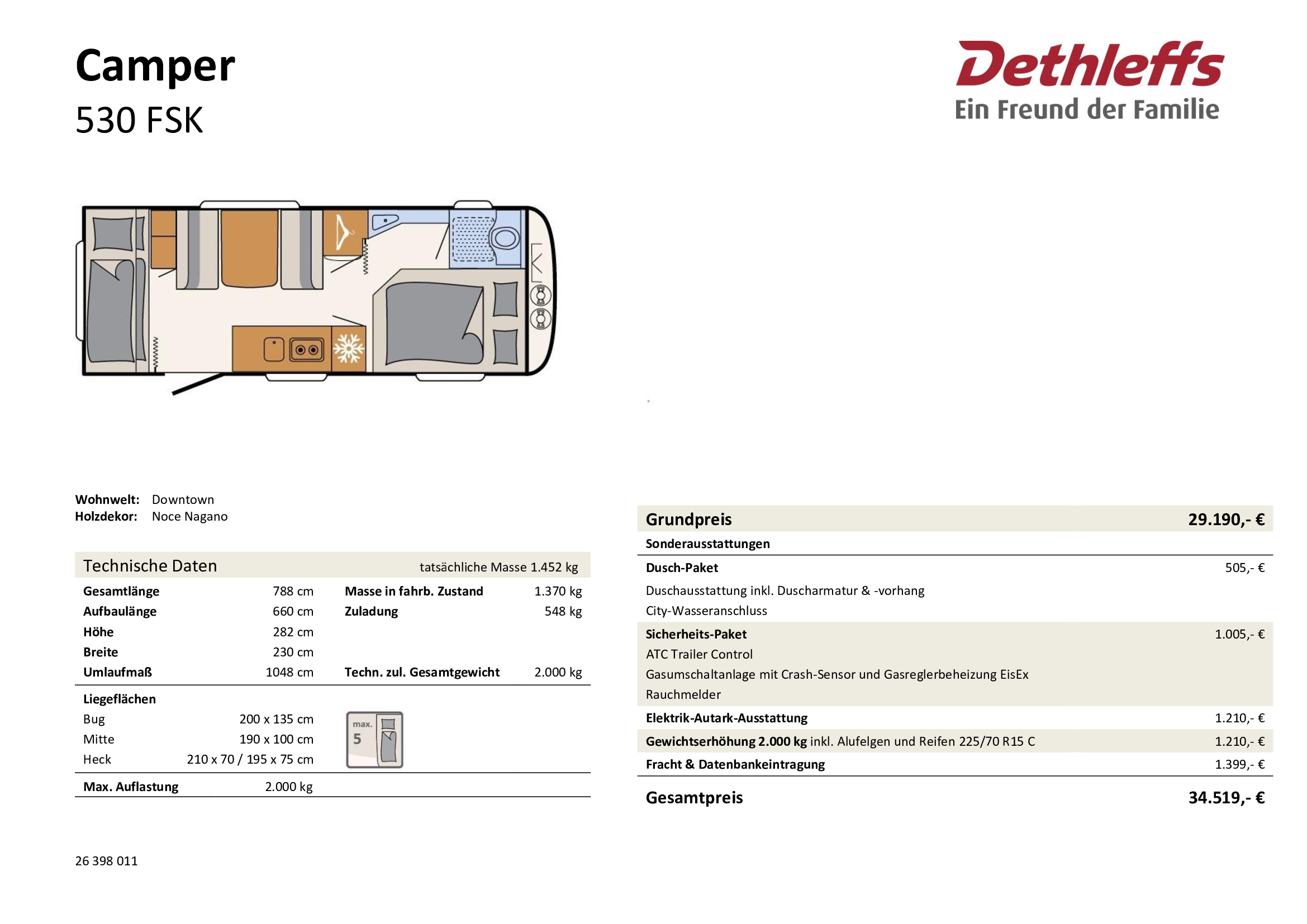 Dethleffs Camper 530 FSK – Bild 3