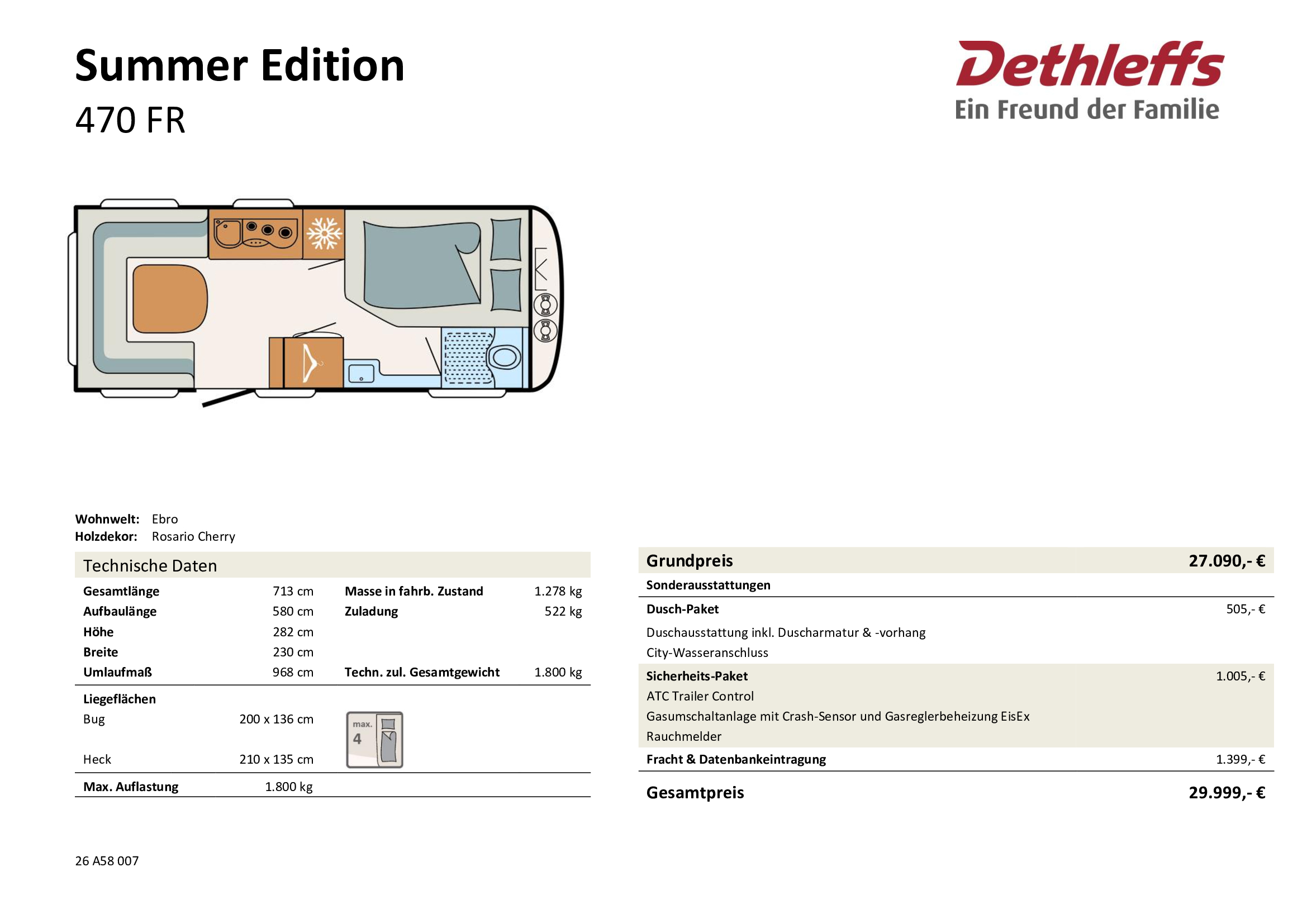 Dethleffs Summer Edition 470 FR – Bild 3