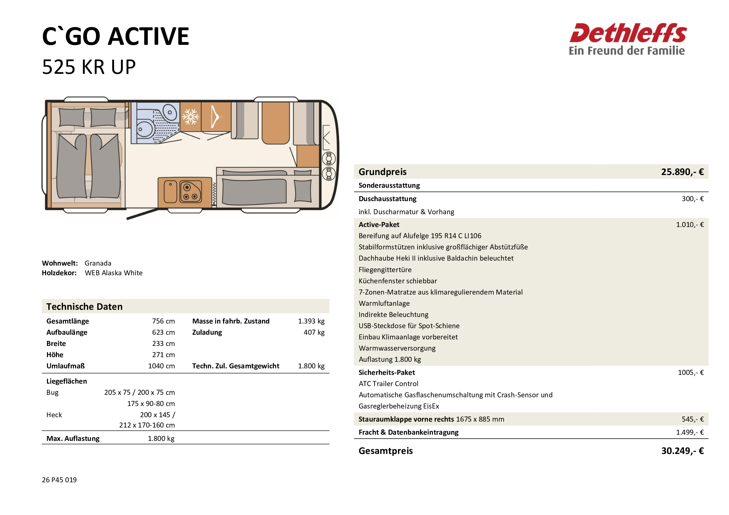 Dethleffs C´Go Active 525 KR UP – Bild 21